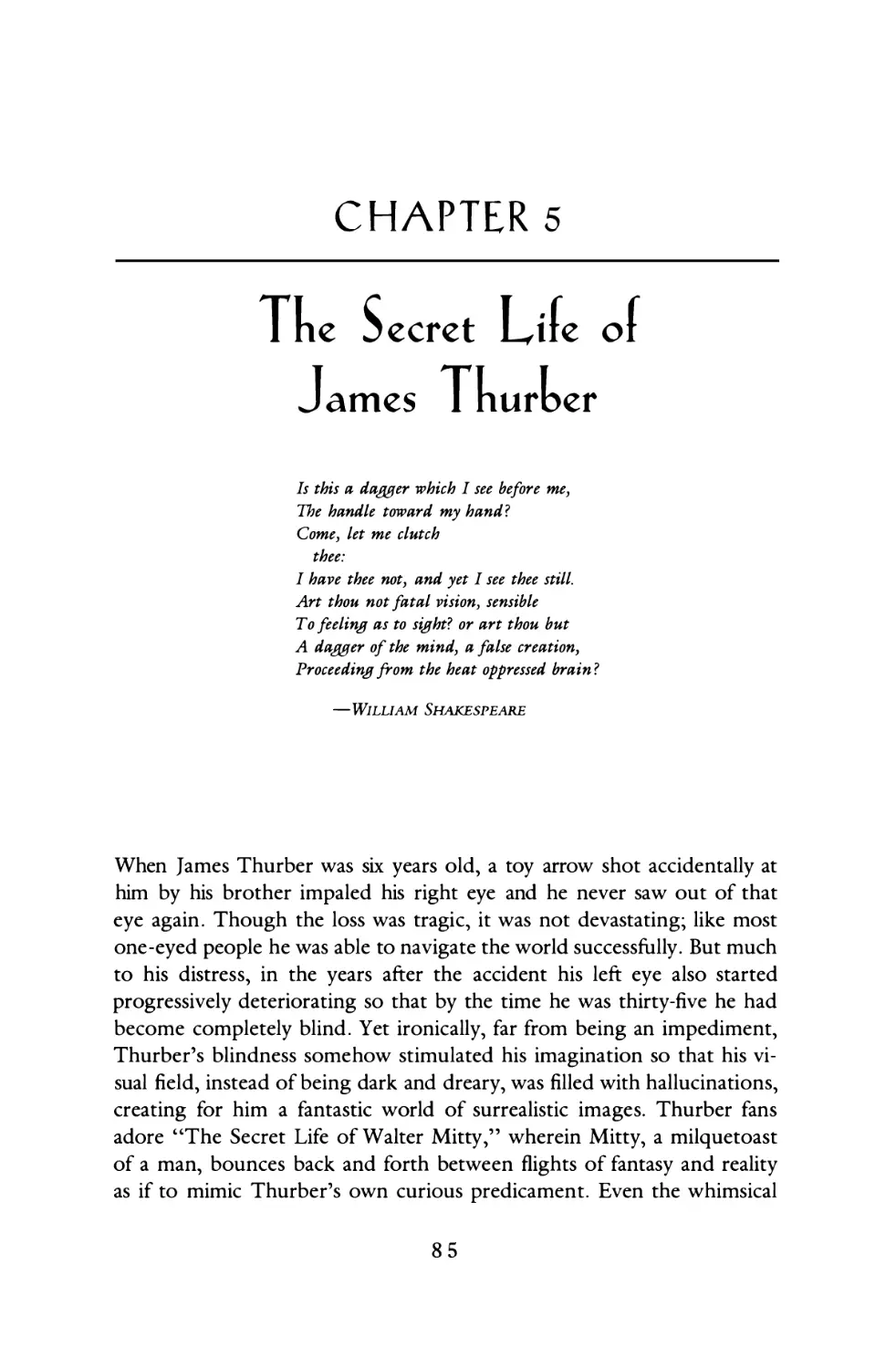 Chapter 5: The Secret Life of James Thurber