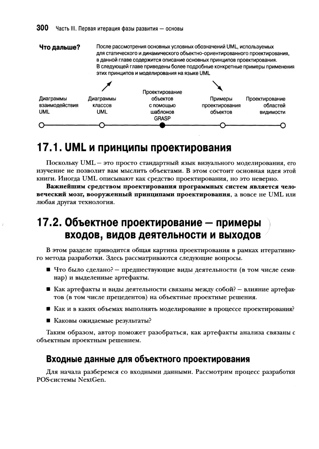 17.2. Объектное проектирование — примеры входов, видов деятельности и выходов