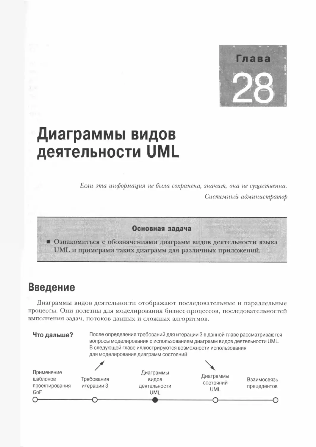Глава 28. Диаграммы видов деятельности UML