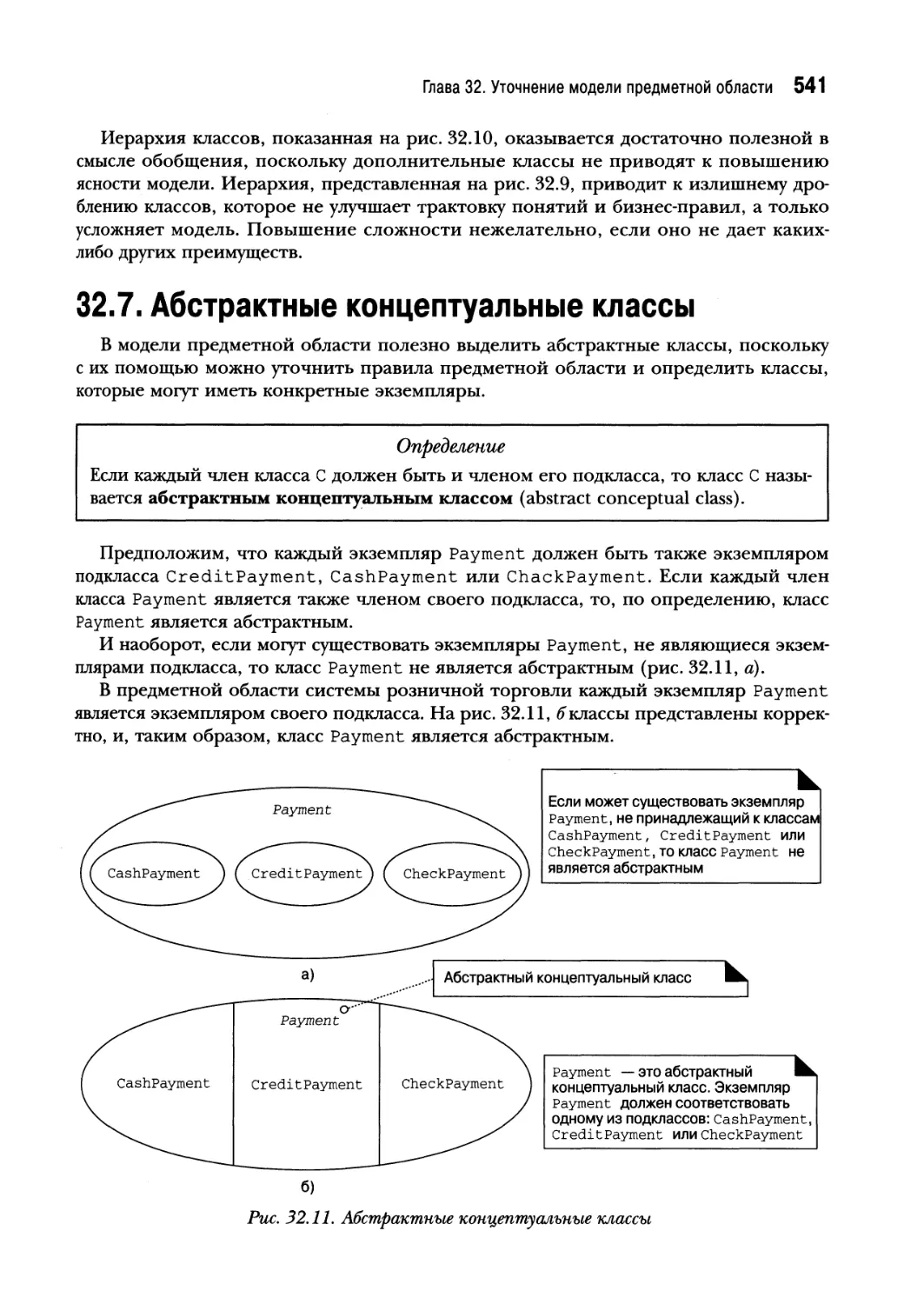 32.7. Абстрактные концептуальные классы