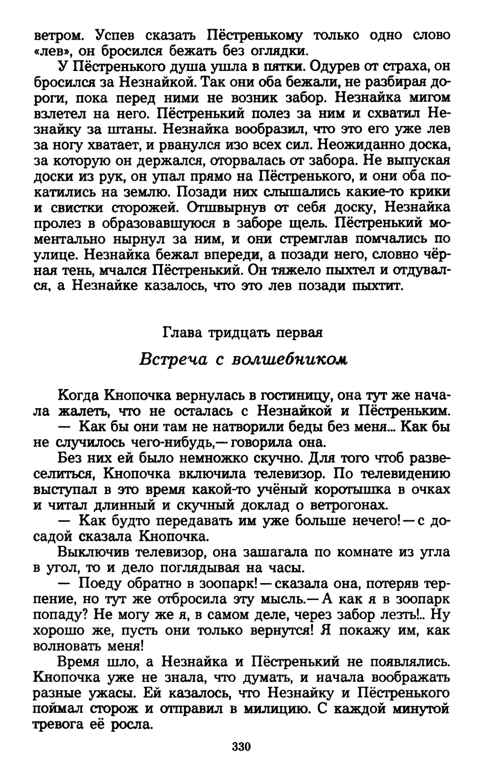 Глава тридцать первая. Встреча с волшебником