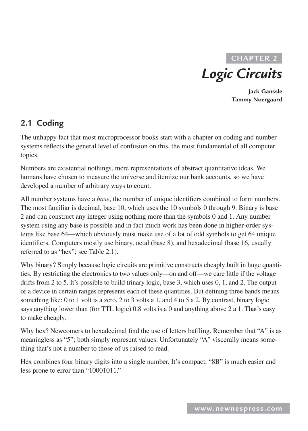 2 Logic Circuits
2.1 Coding