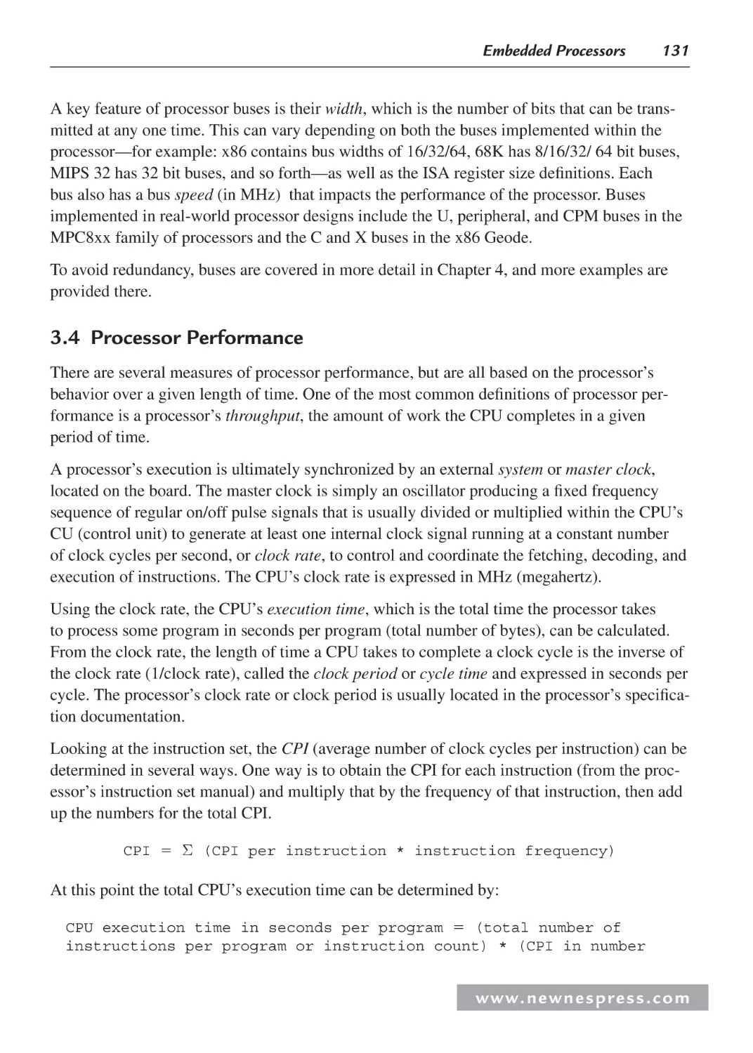 3.4 Processor Performance