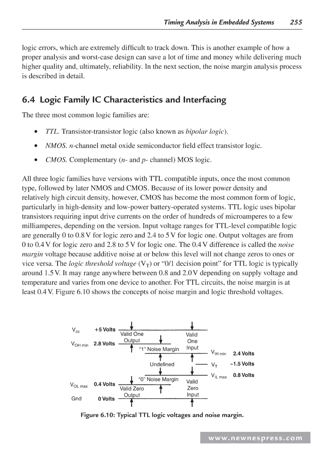 6.4 Logic Family IC Characteristics and Interfacing