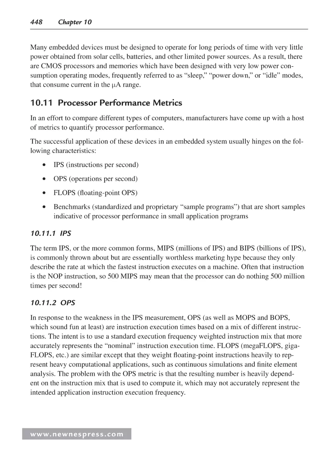 10.11 Processor Performance Metrics