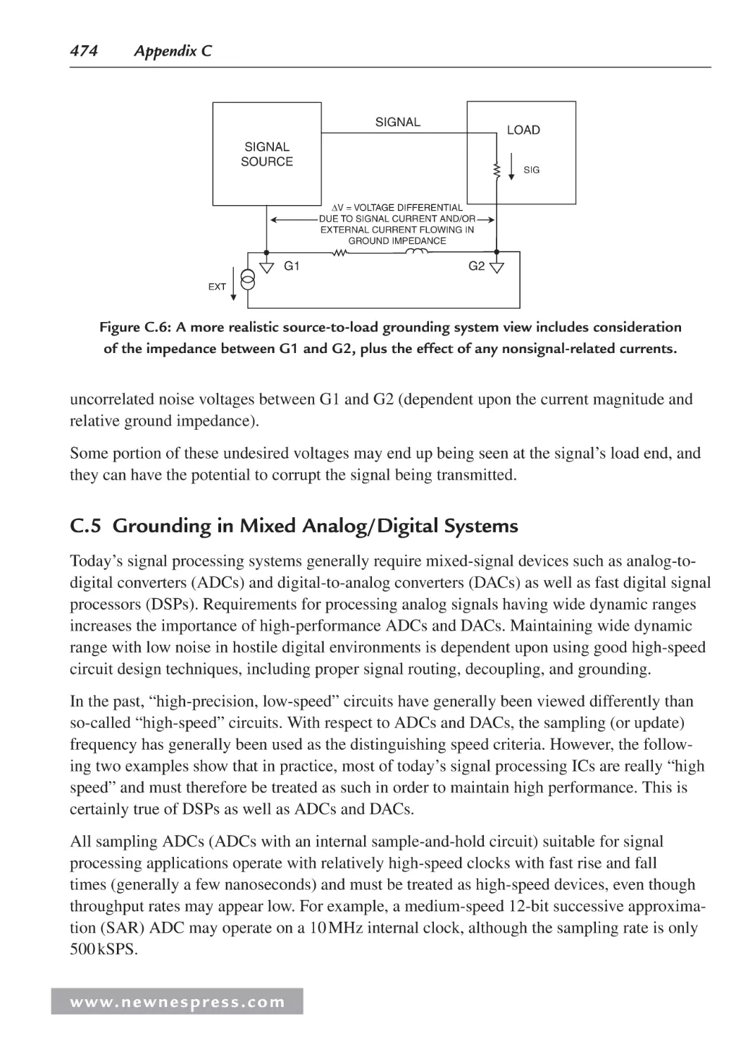 C.5 Grounding in Mixed Analog/Digital Systems
