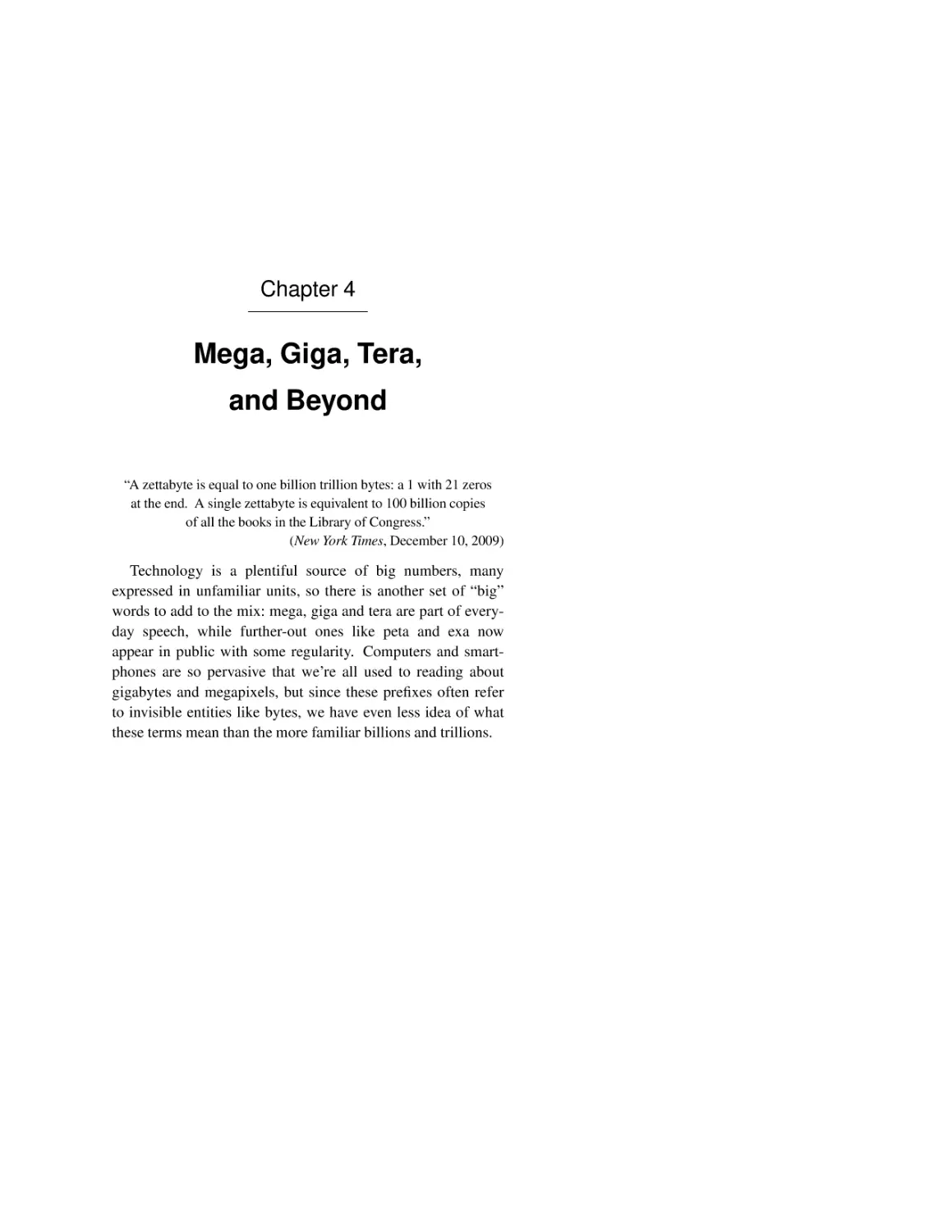 4 Mega, Giga, Tera, and Beyond