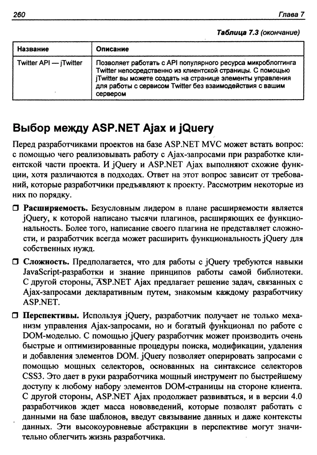 Выбор между ASP.NET Ajax и jQuery
