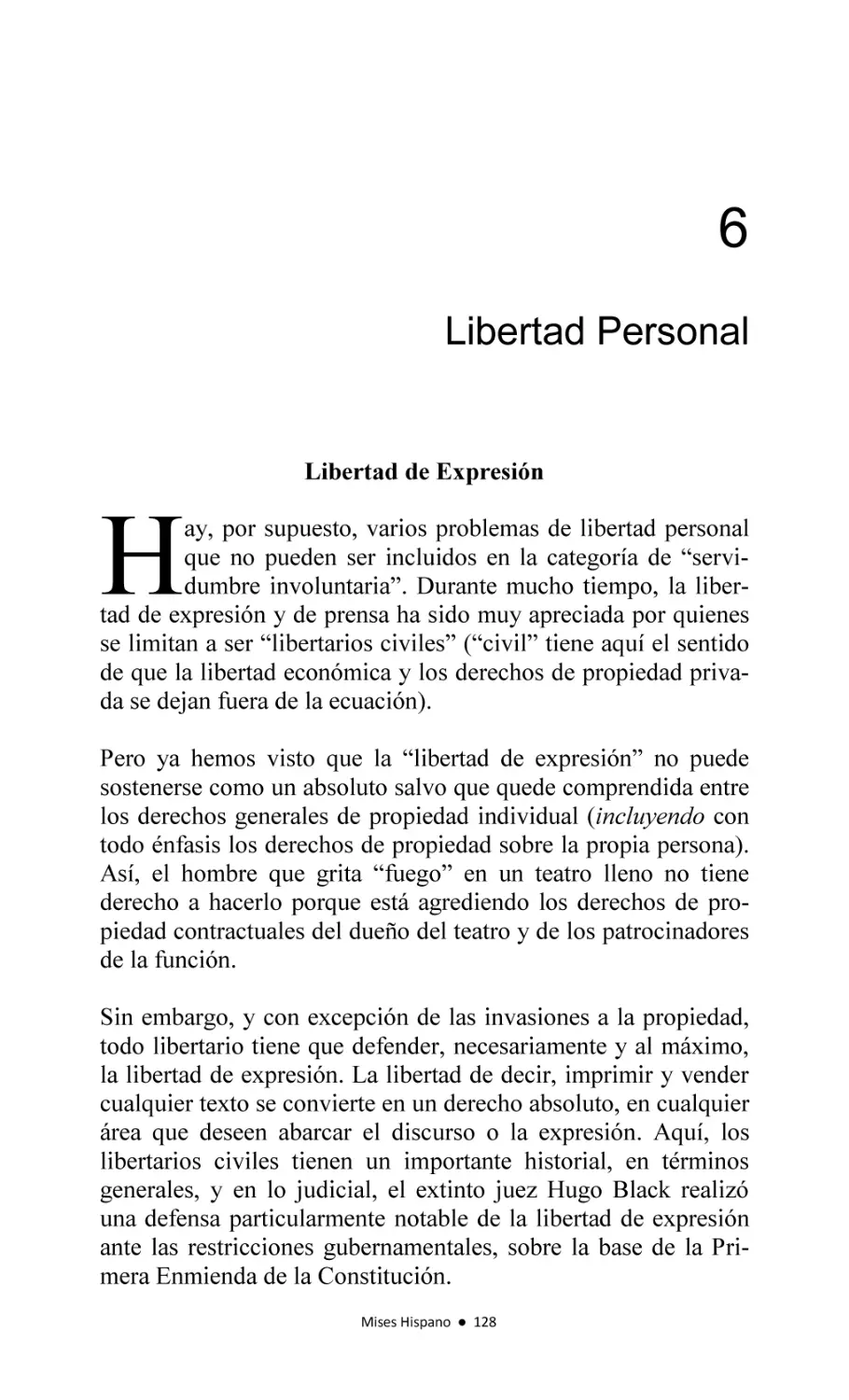 6.- Libertad Personal