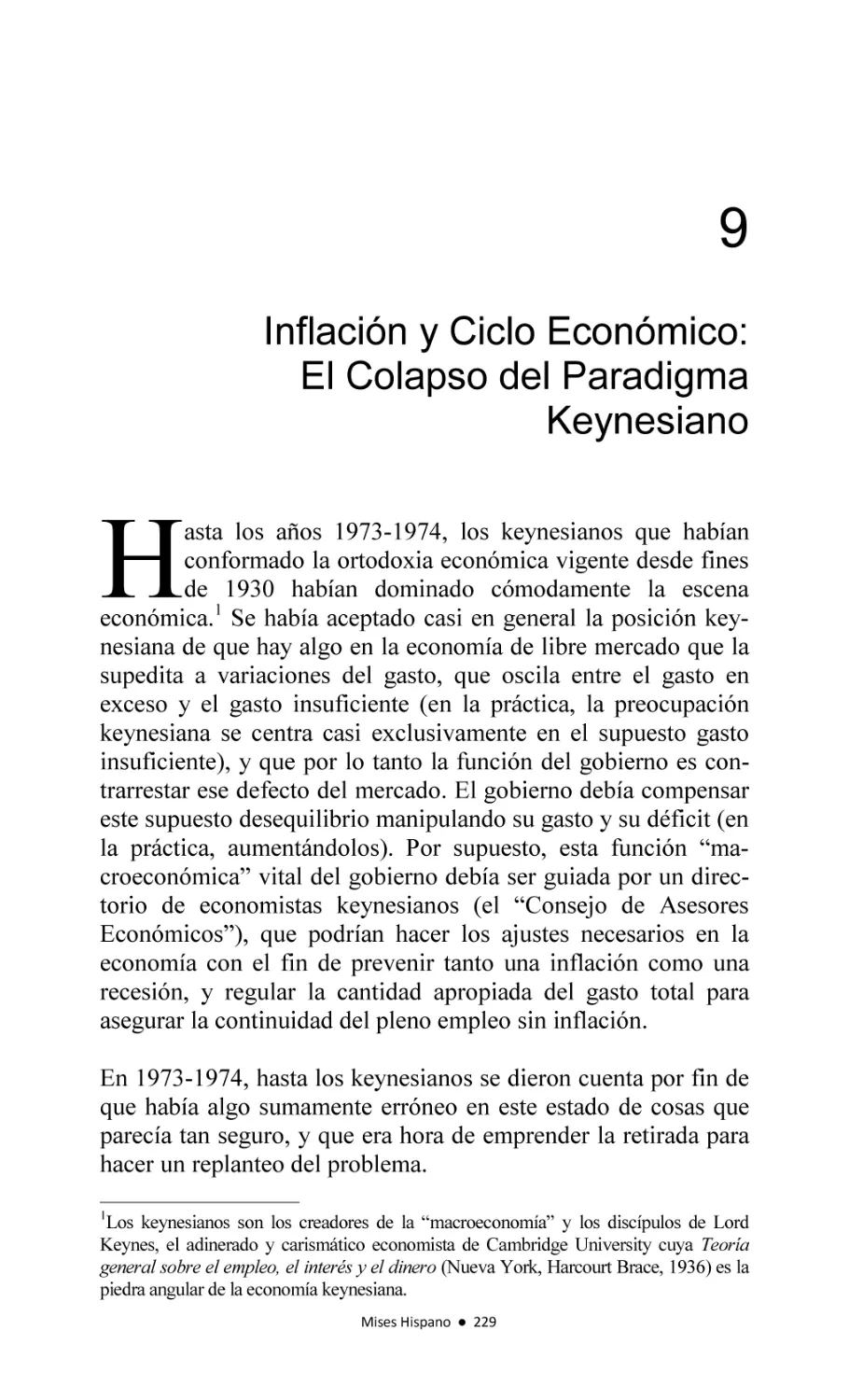 9.- El Ciclo Económico