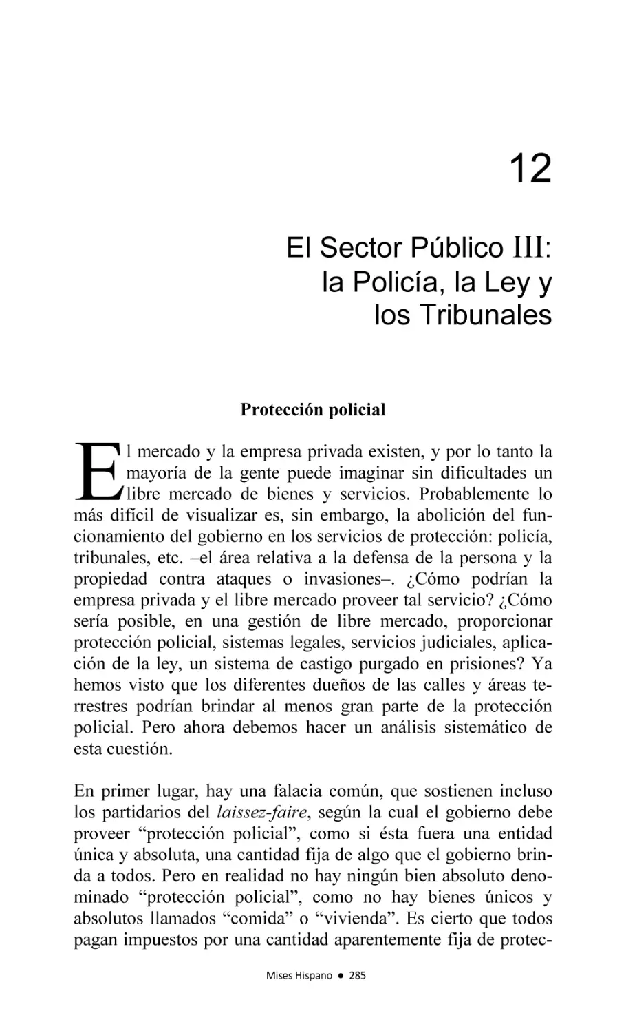 12-Policía, Ley y Tribunales