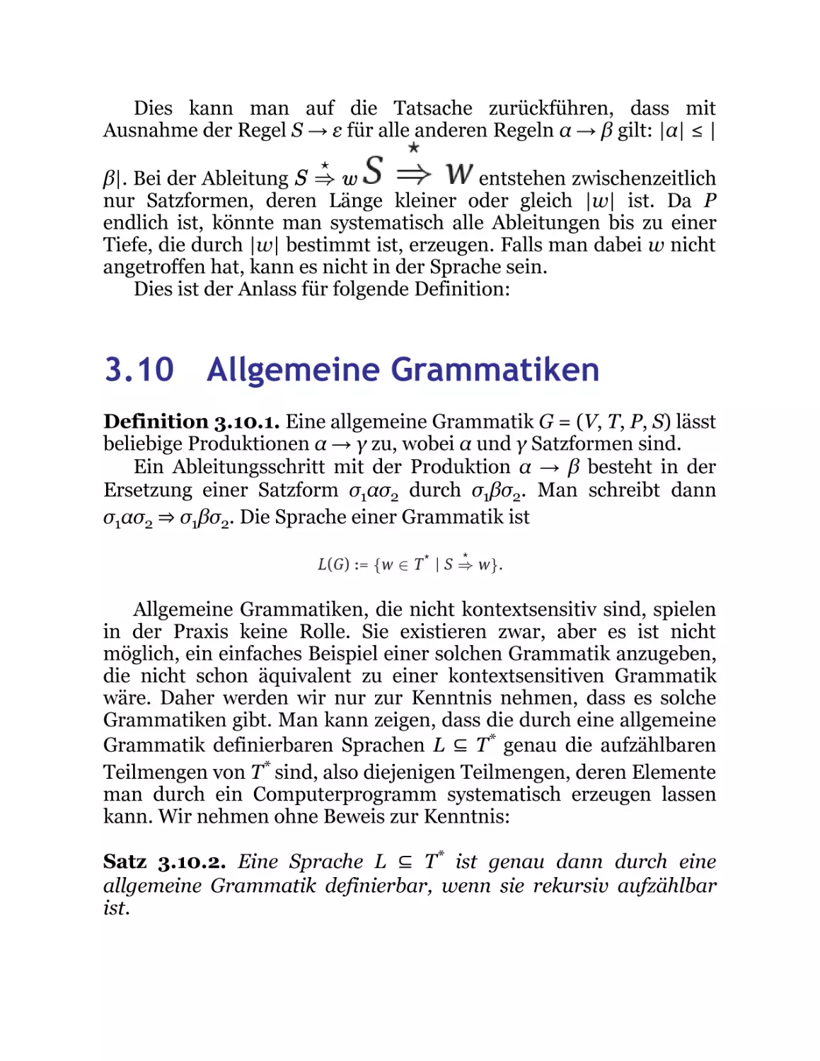 3.10 Allgemeine Grammatiken