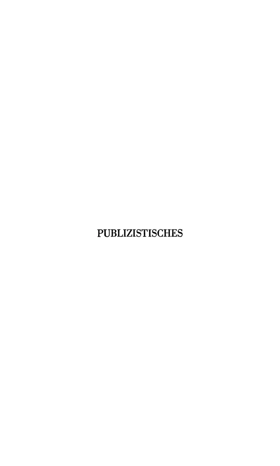 Publizistisches