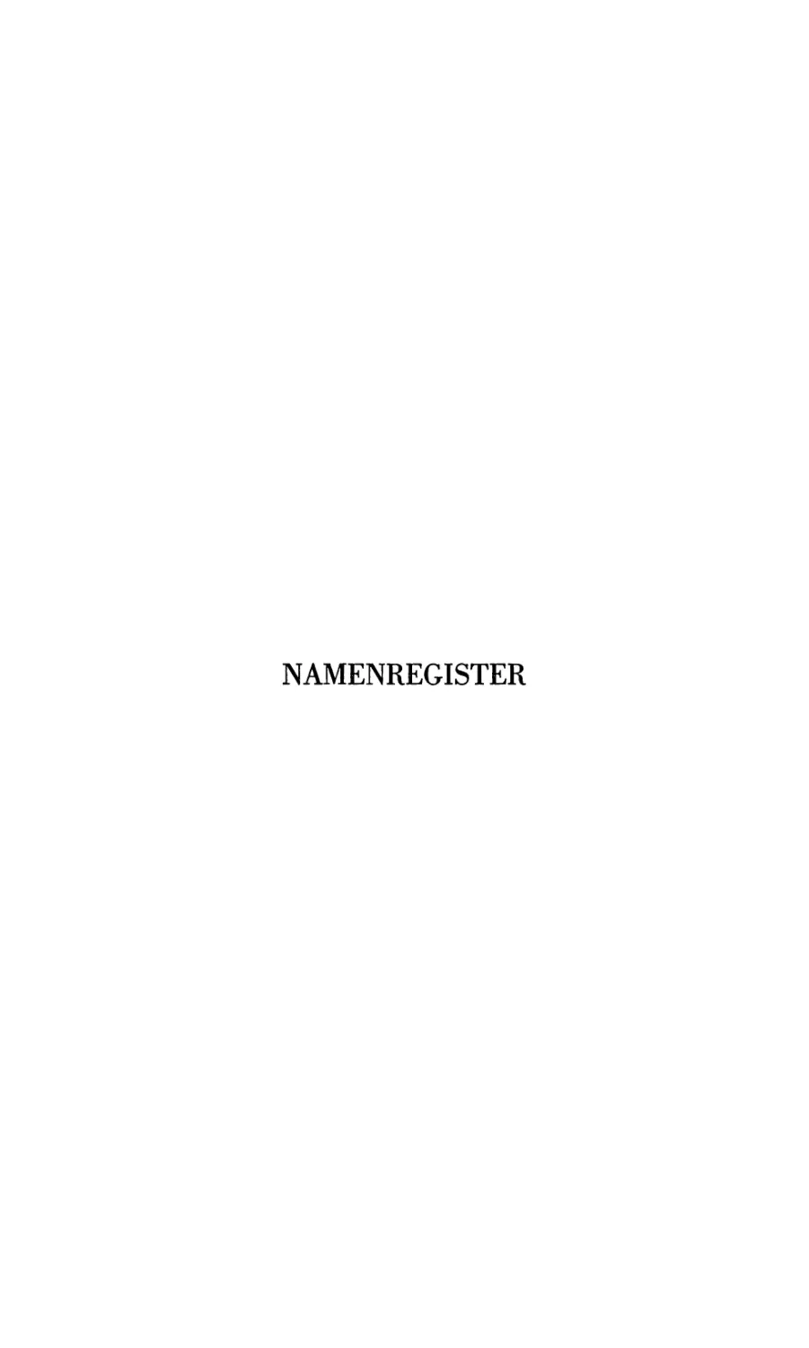 Namenregister