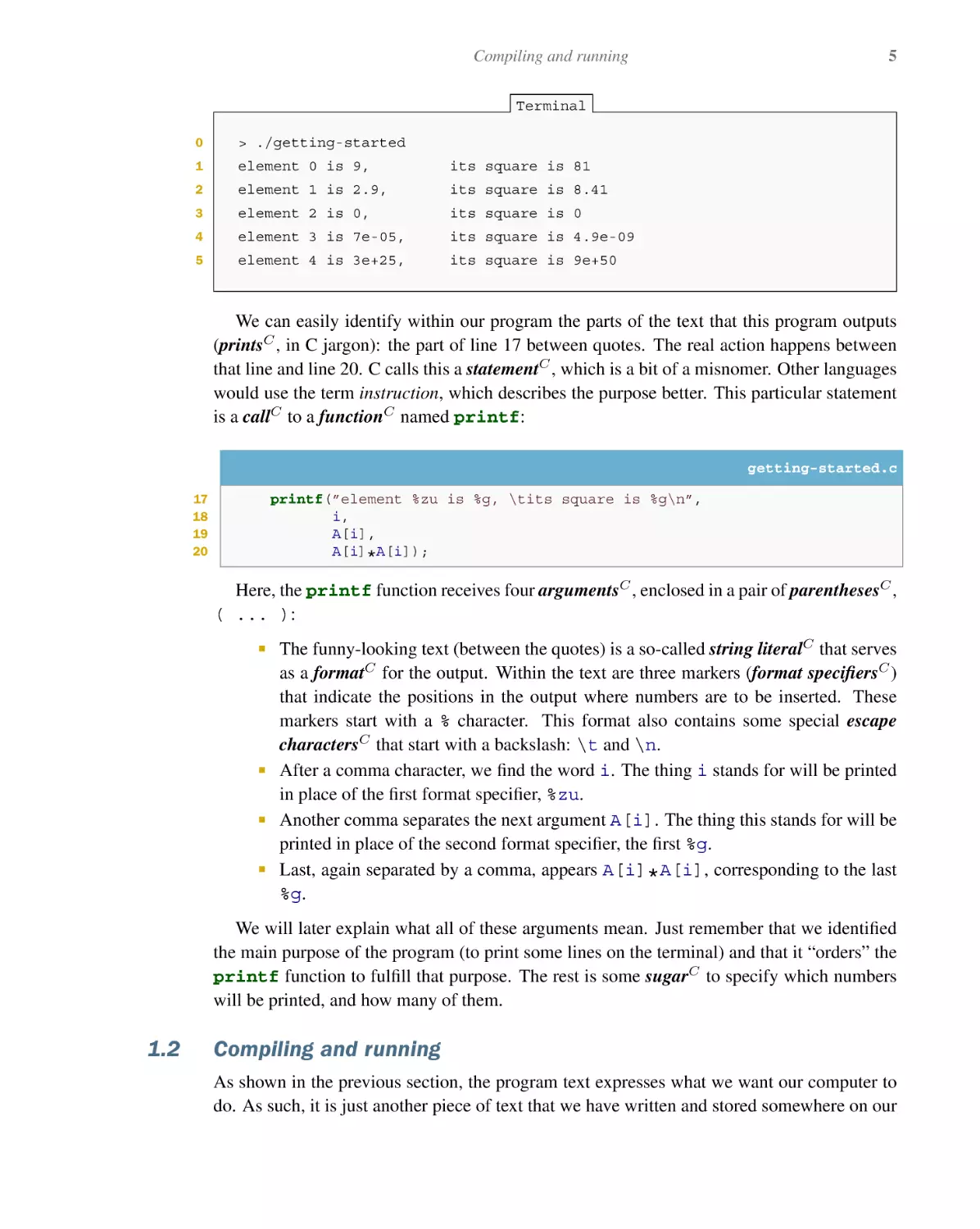 1.2 Compiling and running