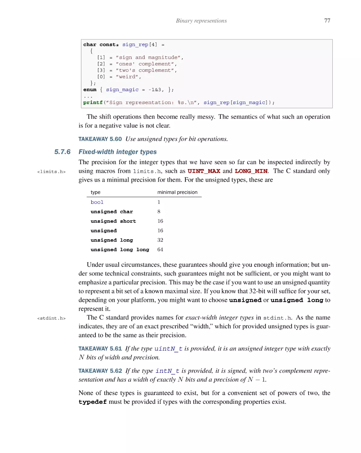 5.7.6 Fixed-width integer types