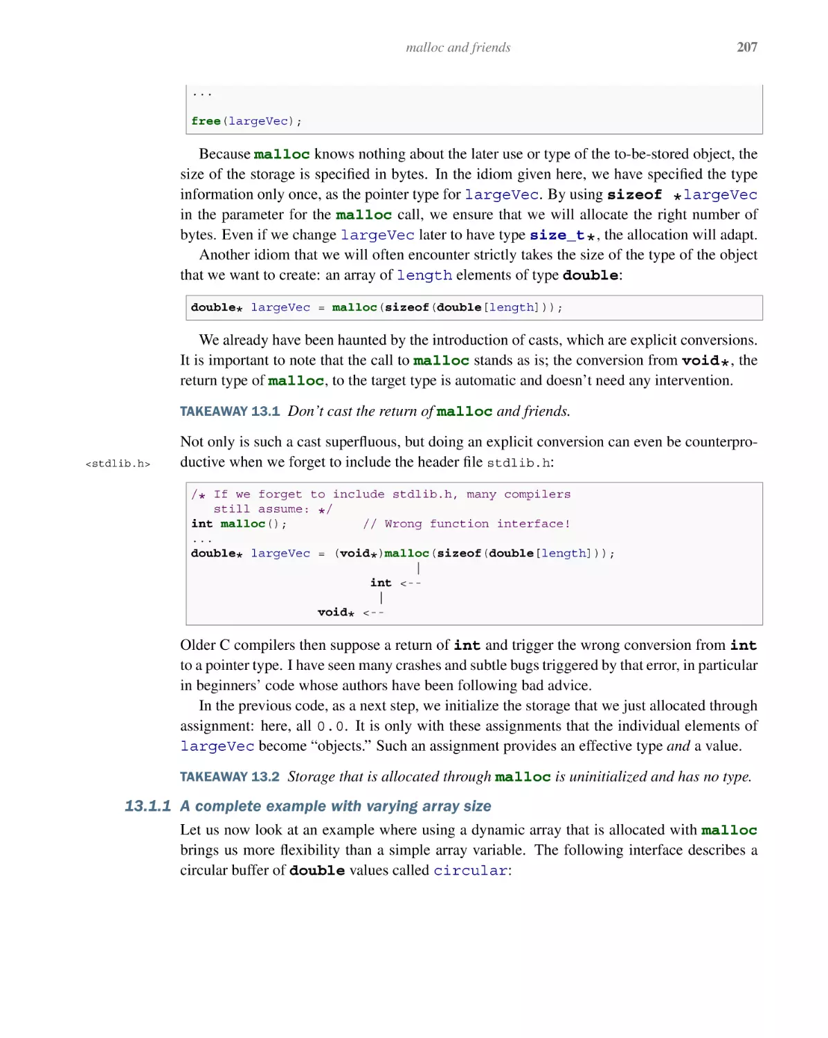 13.1.1 A complete example with varying array size