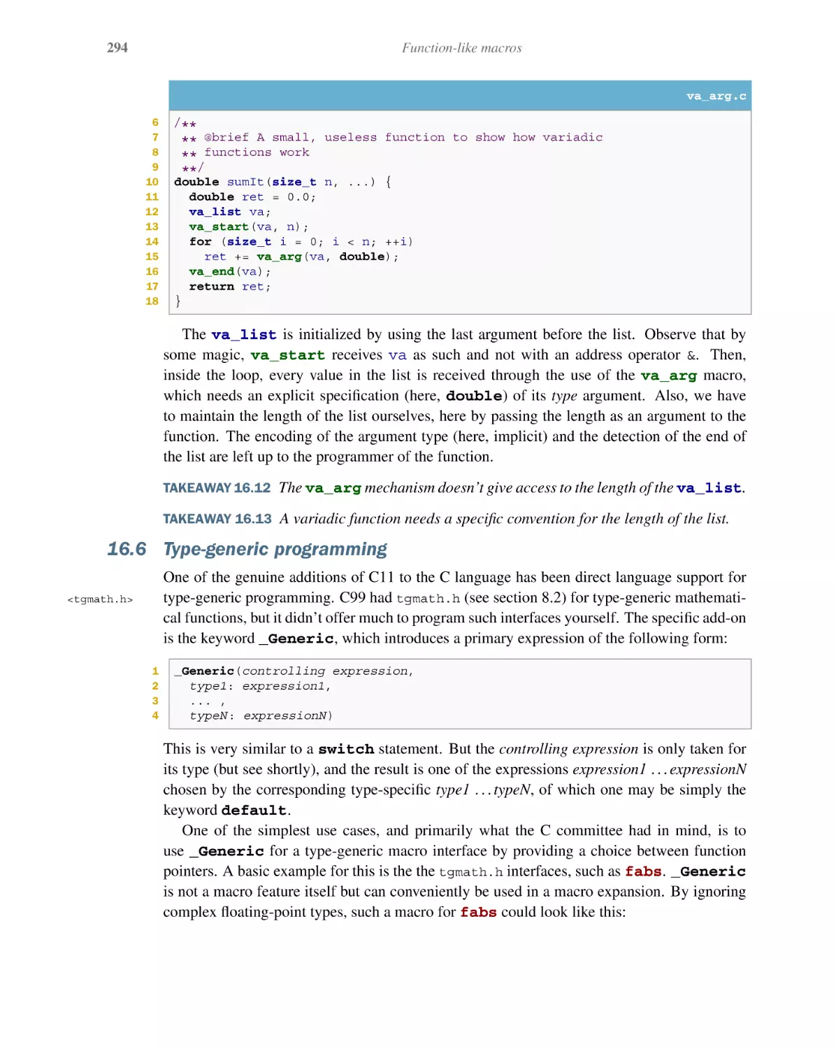 16.6 Type-generic programming