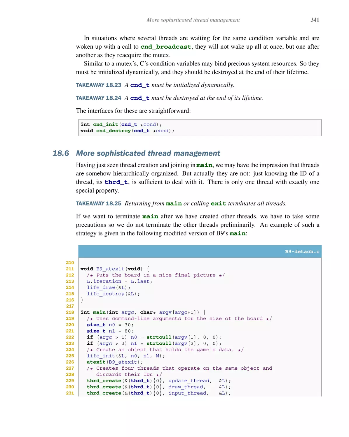 18.6 More sophisticated thread management