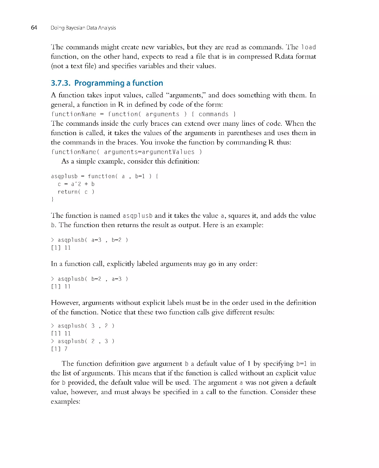 Programming a function