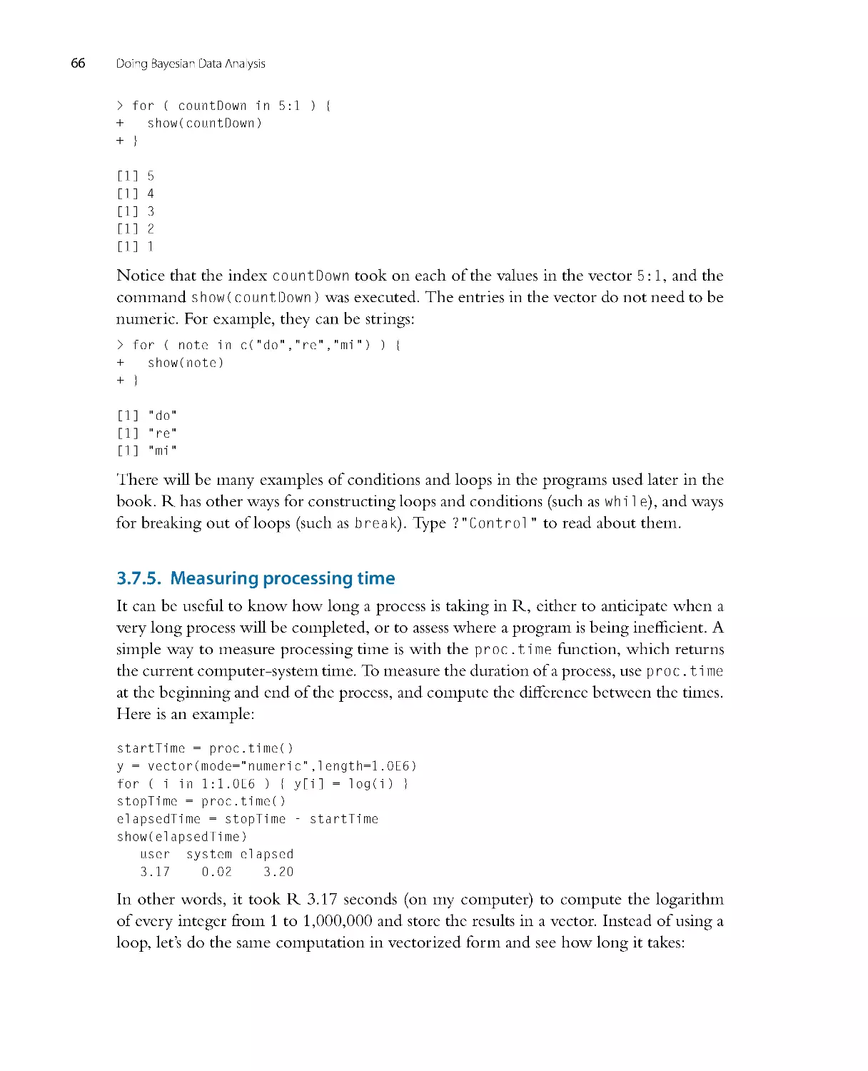 Measuring processing time