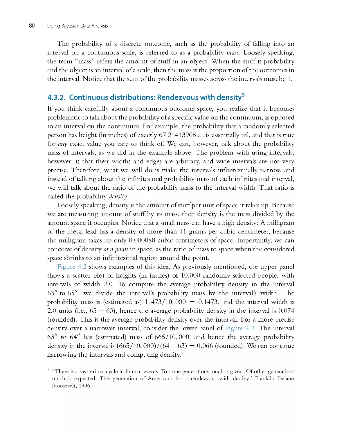 Continuous distributions: Rendezvous with density