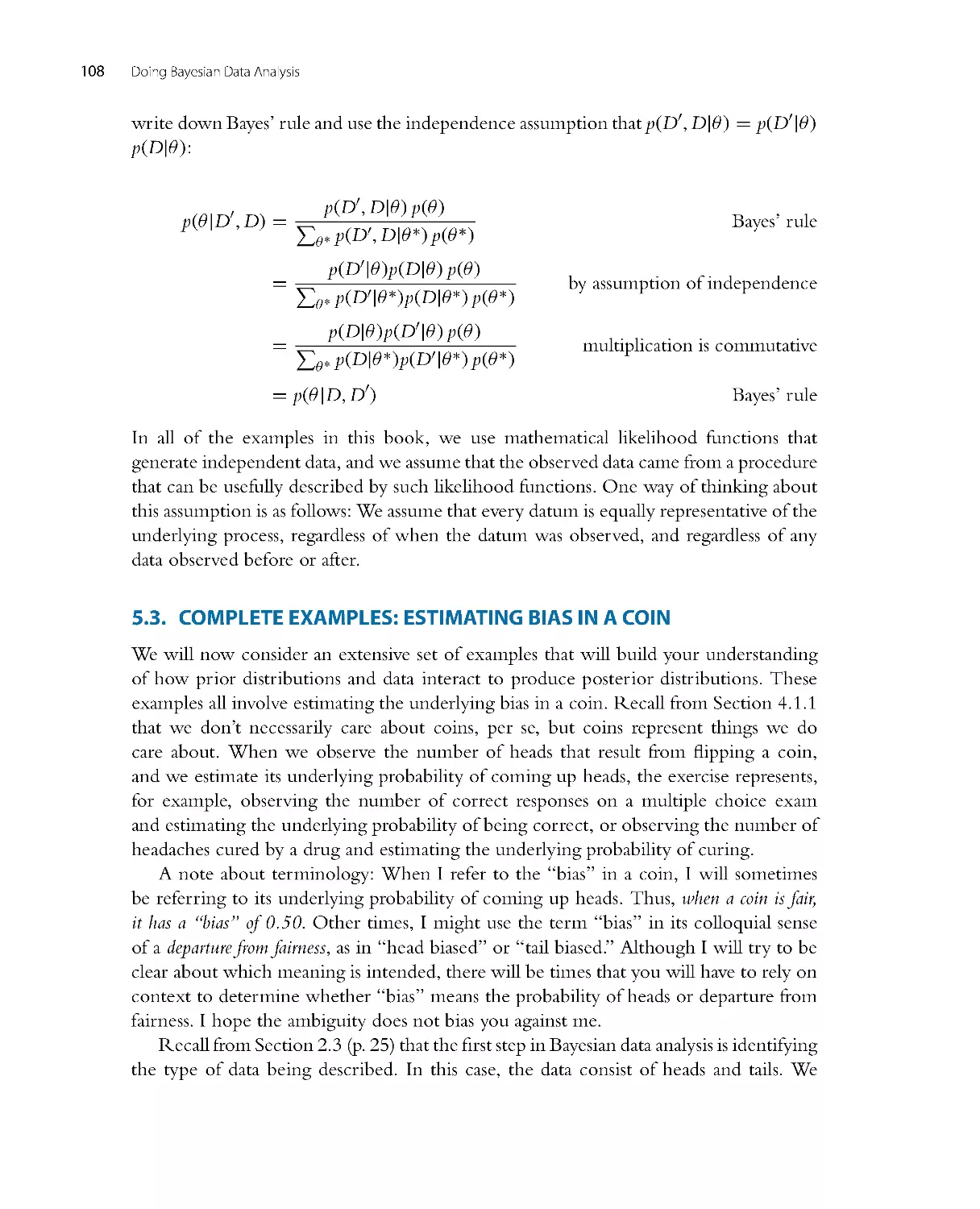 Complete Examples: Estimating Bias in a Coin