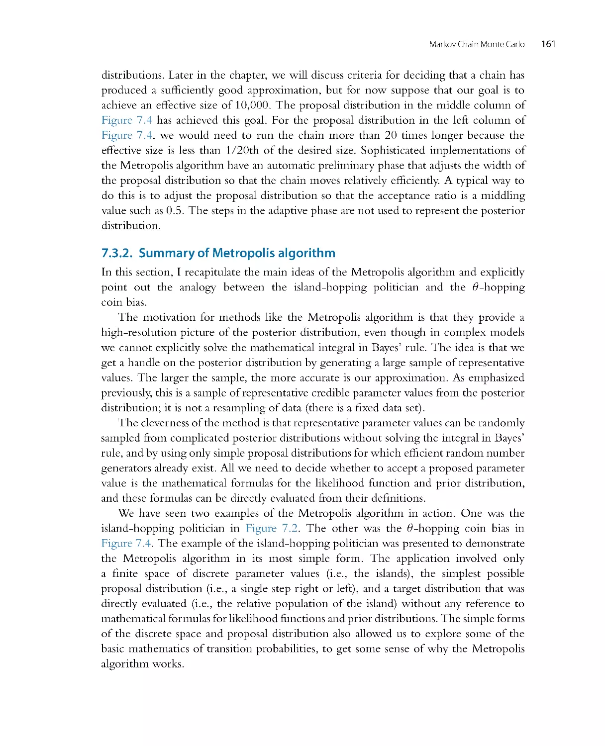 Summary of Metropolis algorithm