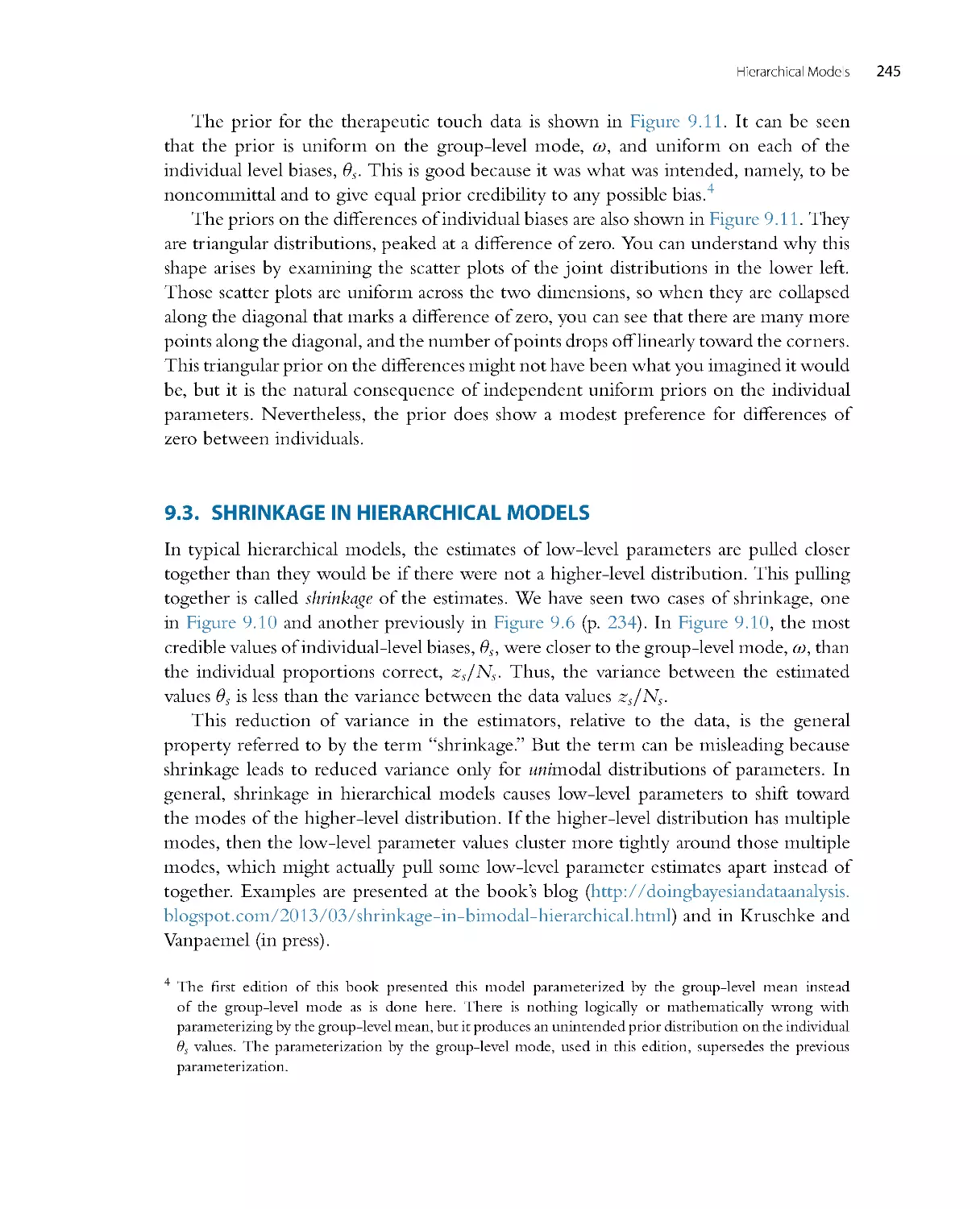 Shrinkage in Hierarchical Models