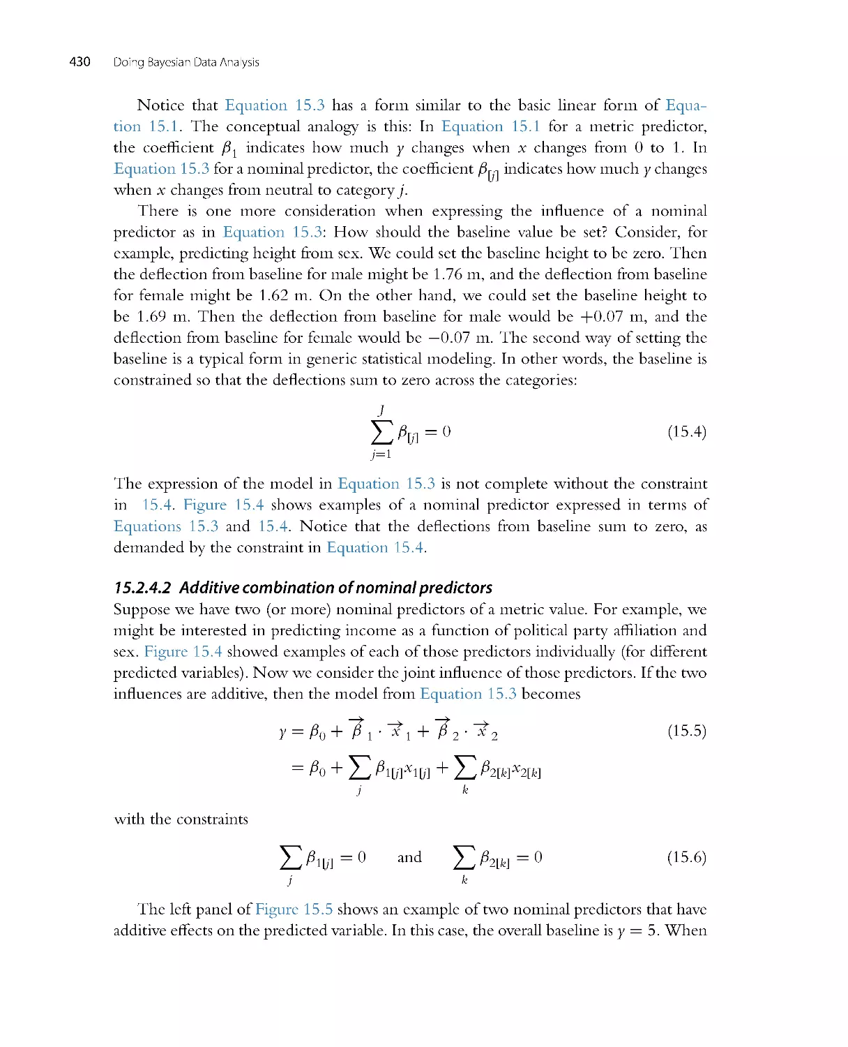 Additive combination of nominal predictors