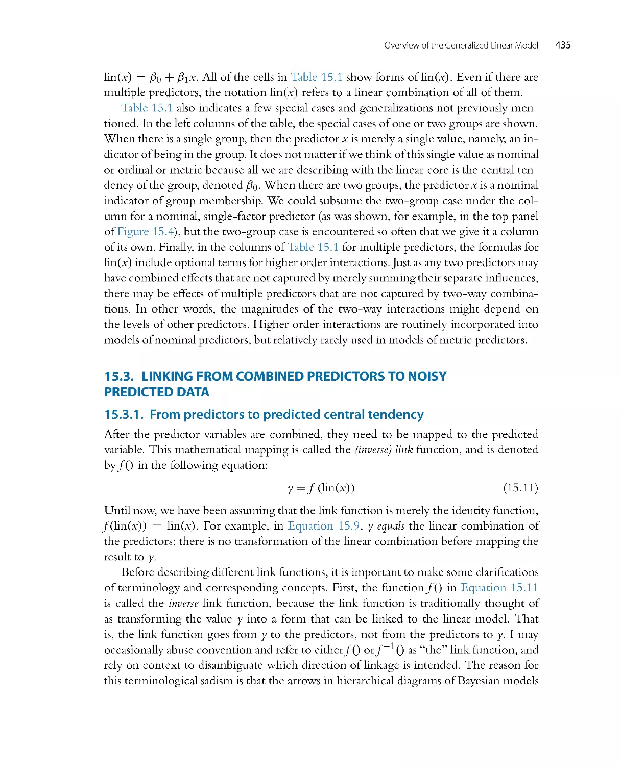 Linking from Combined Predictors to Noisy Predicted data