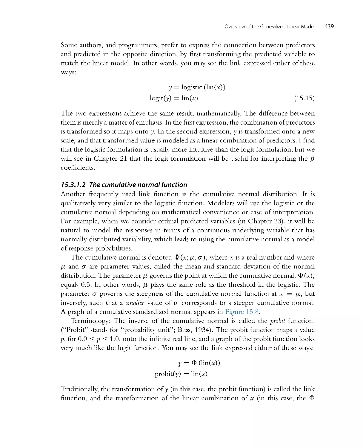 The cumulative normal function