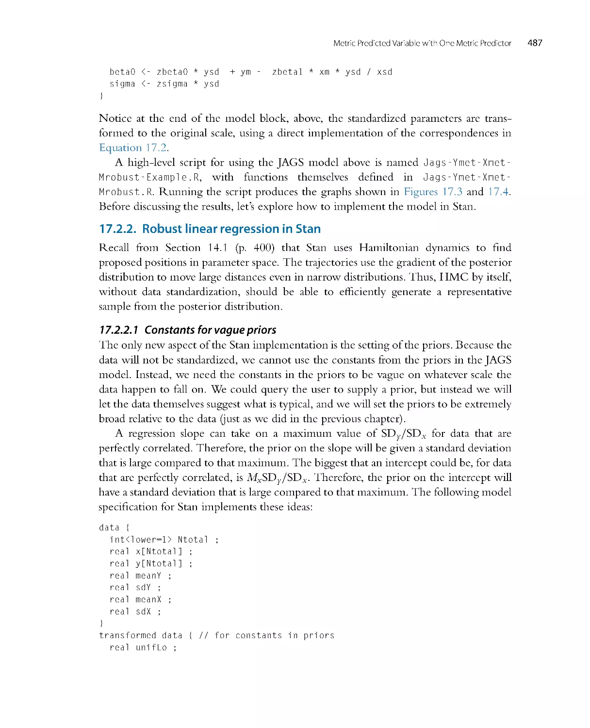 Robust linear regression in Stan