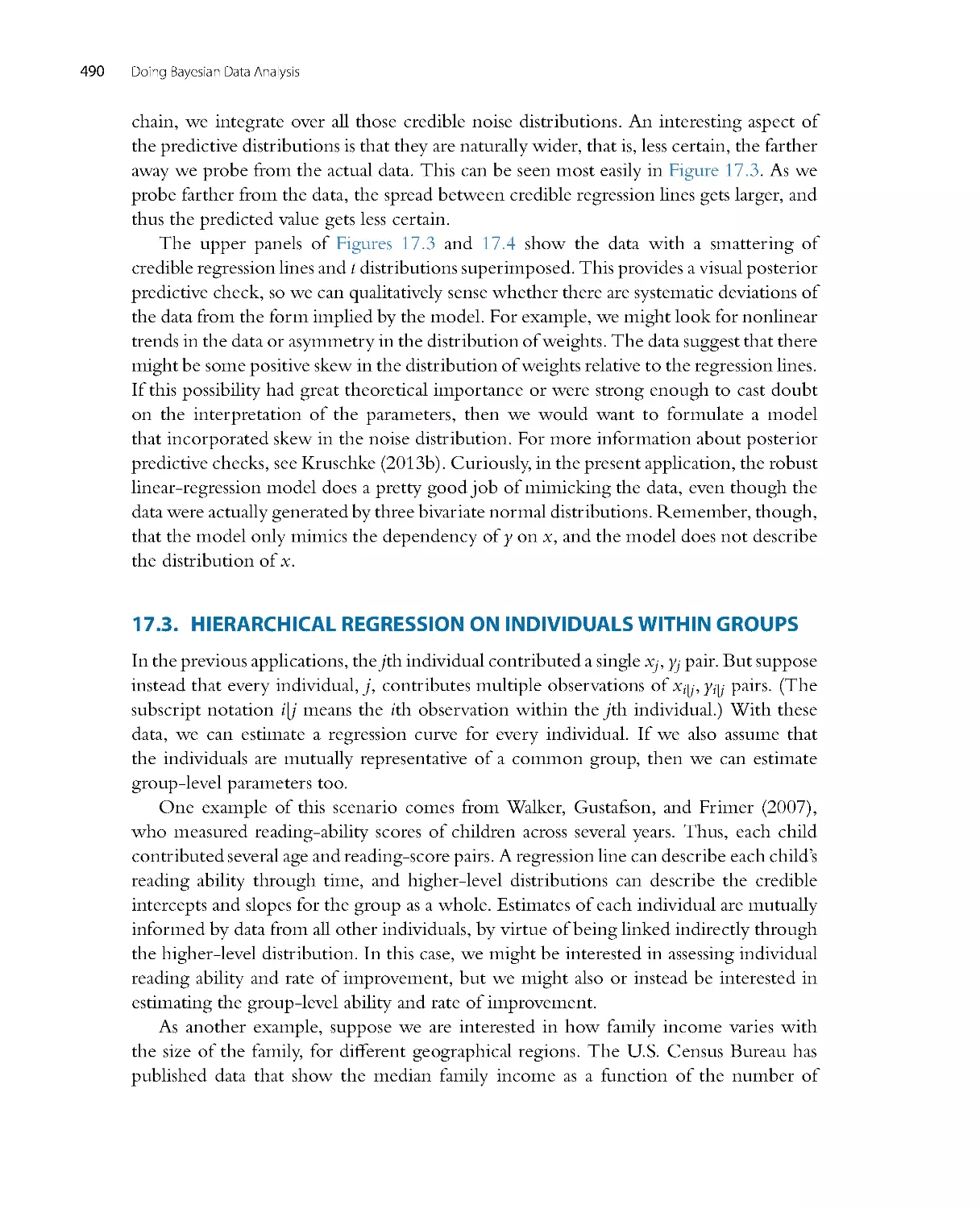 Hierarchical Regression on Individuals Within Groups