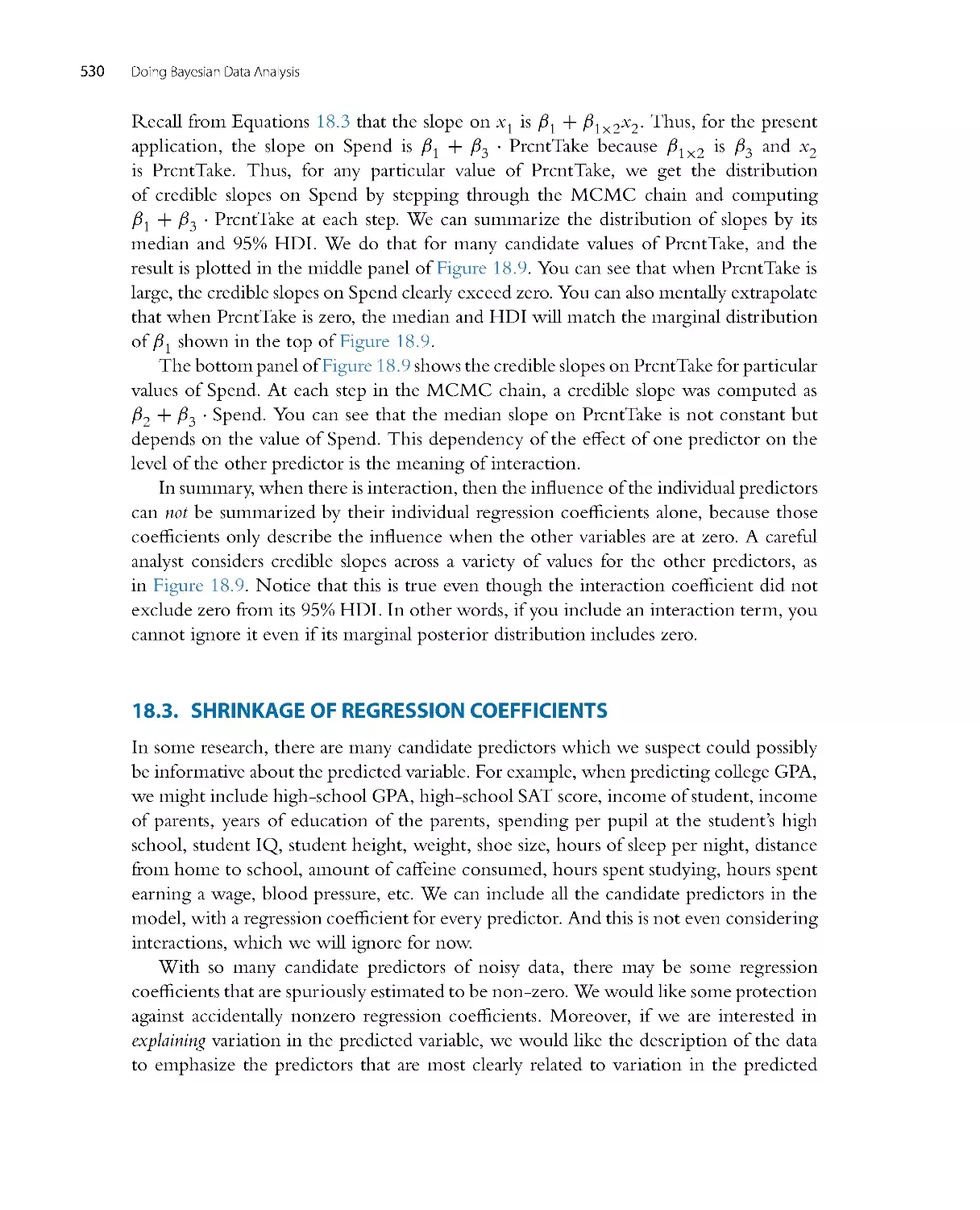 Shrinkage of Regression Coefficients