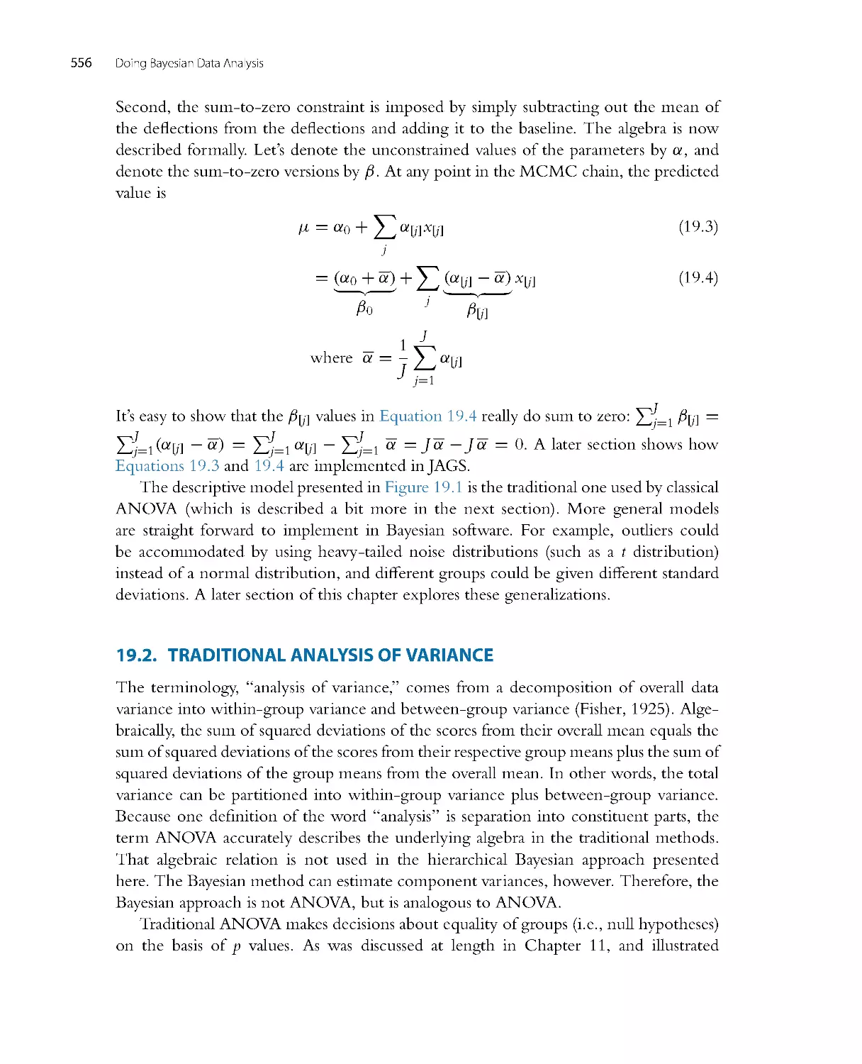 Traditional Analysis of Variance