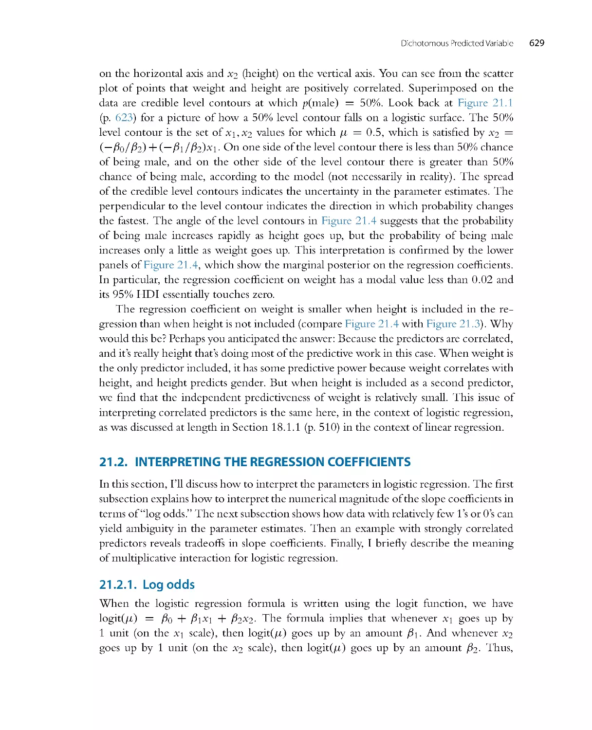 Interpreting the Regression Coefficients