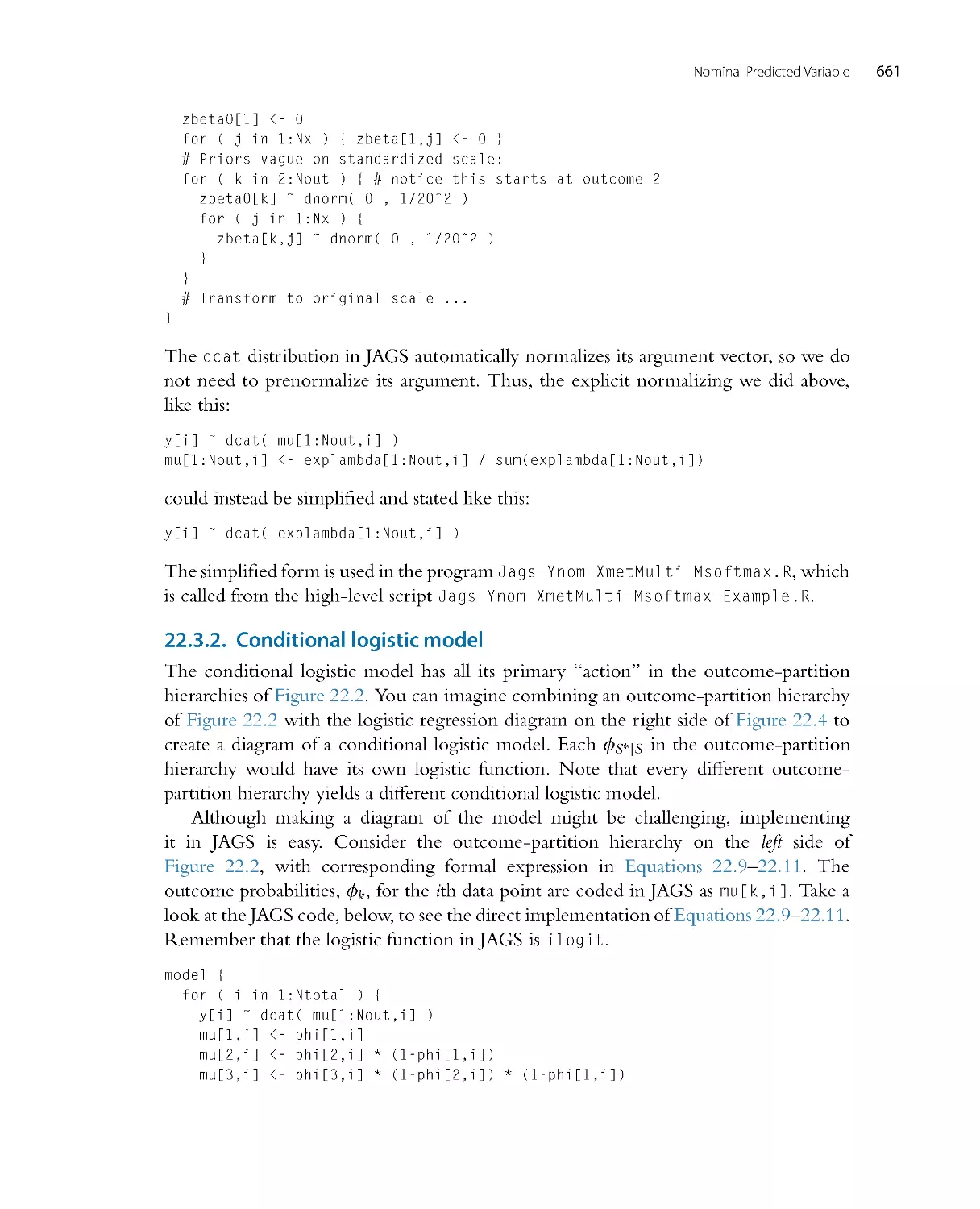 Conditional logistic model