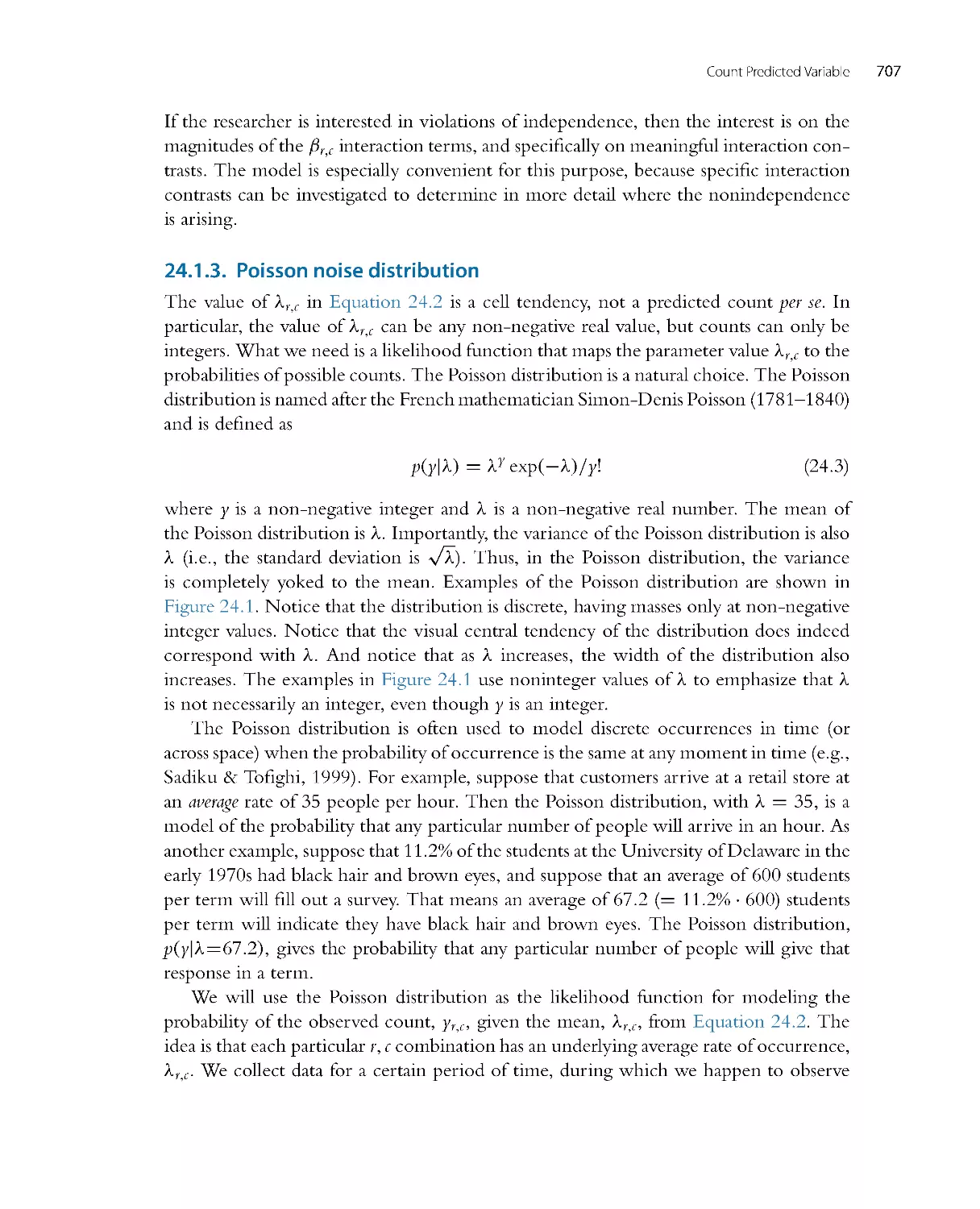 Poisson noise distribution