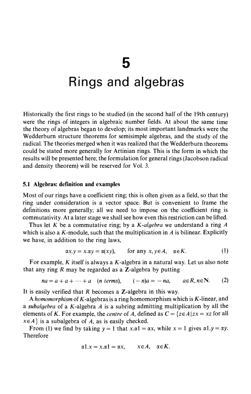 5 Rings and algebras