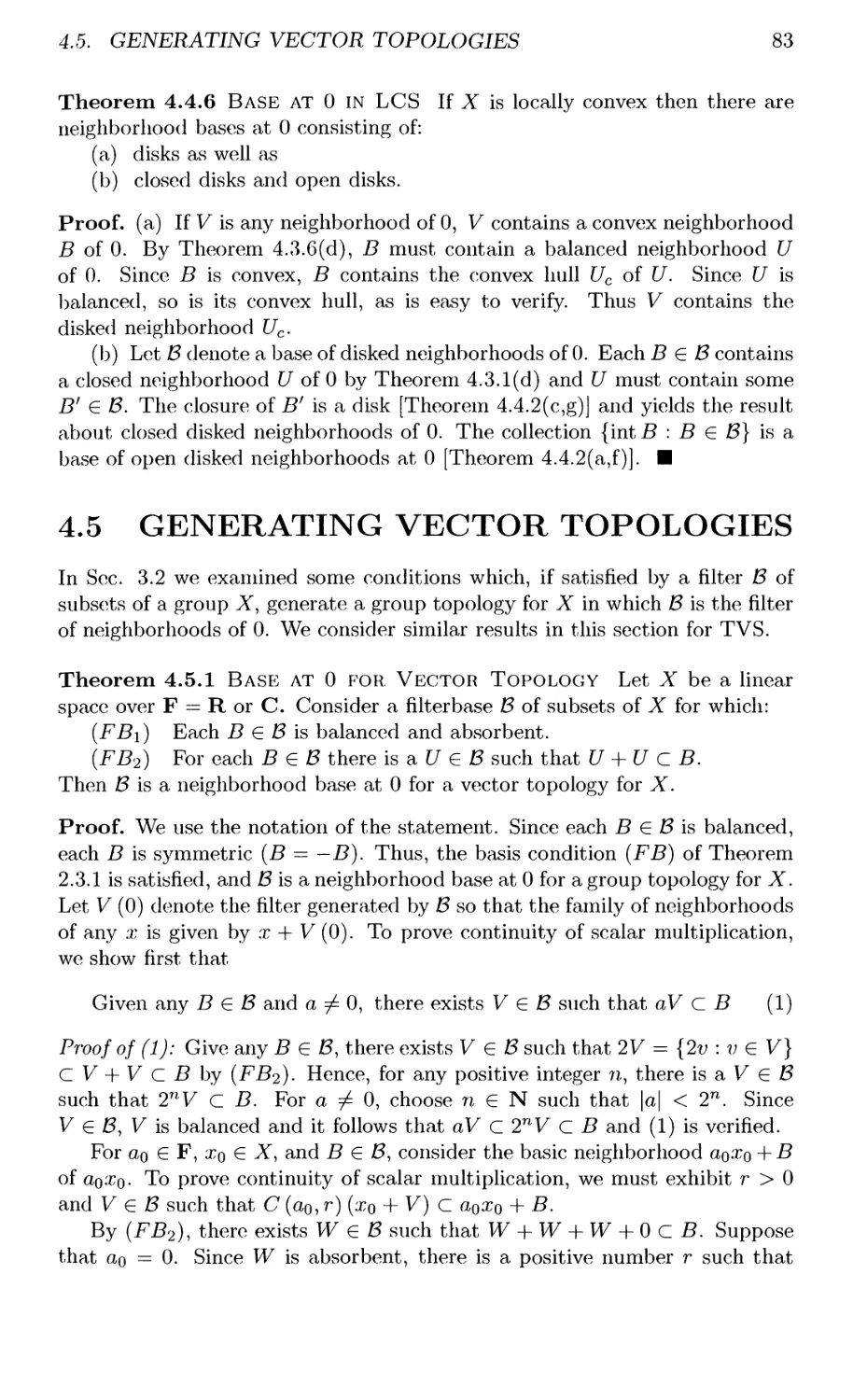 4.5 GENERATING VECTOR TOPOLOGIES