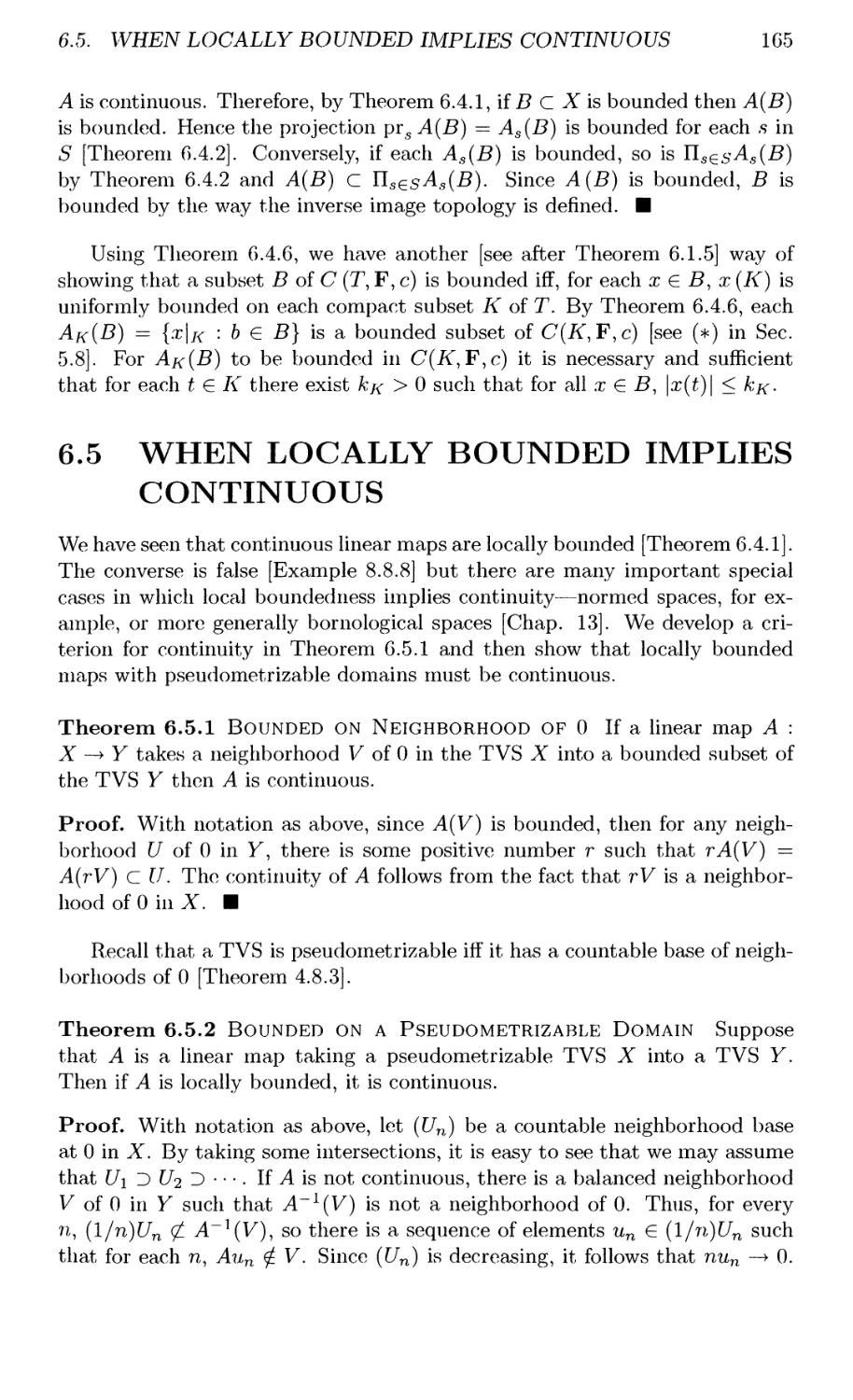 6.5 WHEN LOCALLY BOUNDED IMPLIES CONTINUOUS