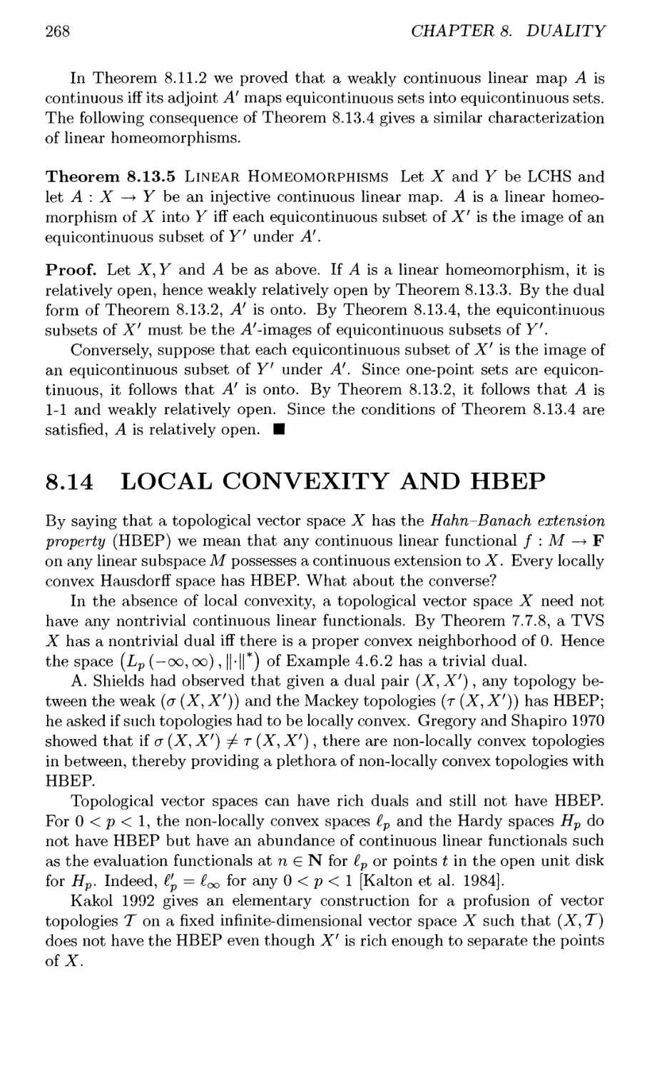 8.14 LOCAL CONVEXITY AND HBEP