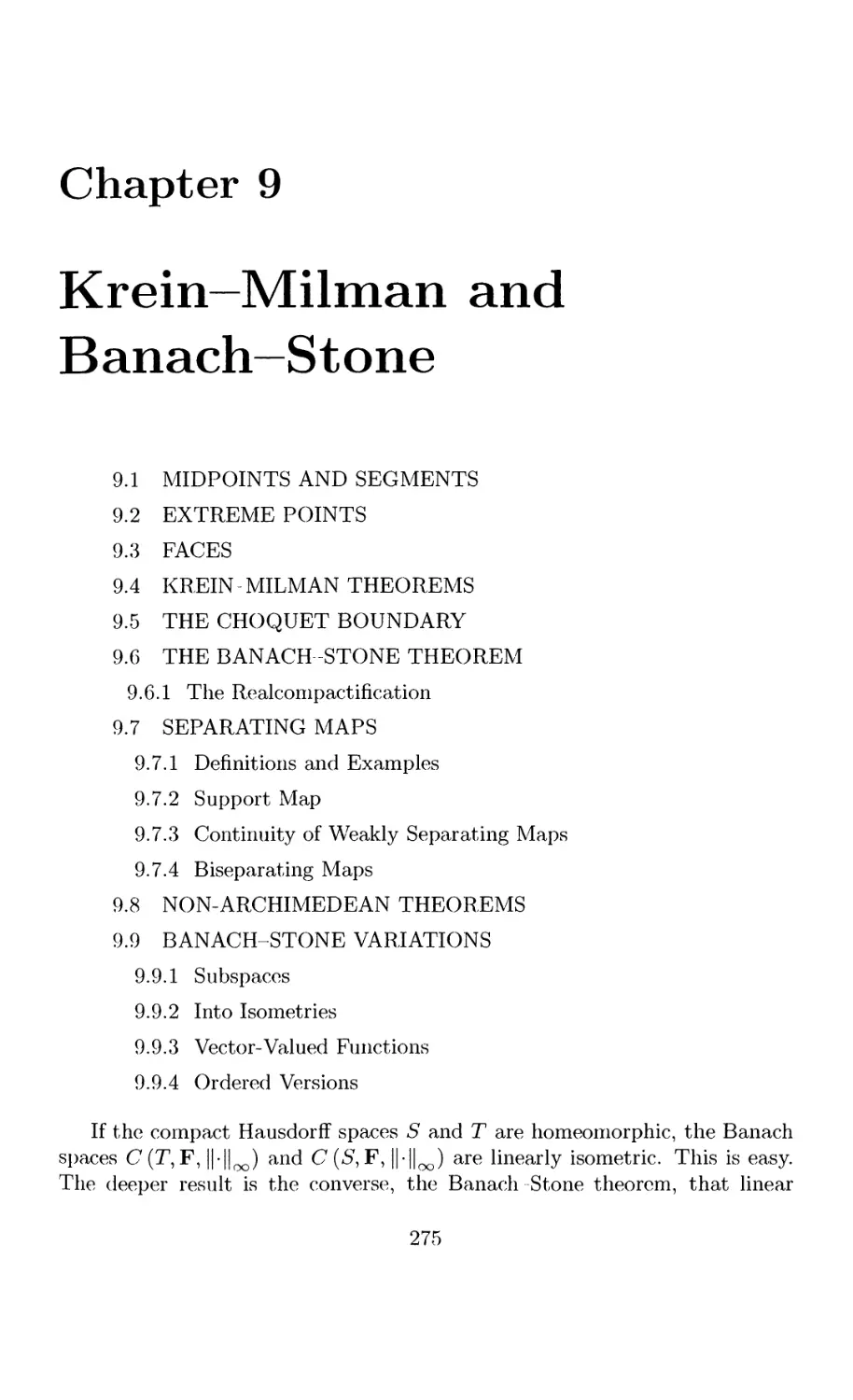 9 Krein—Milman and Banach—Stone