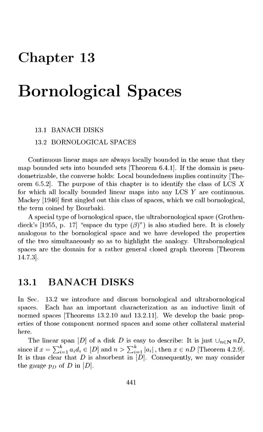 13 Bornological Spaces