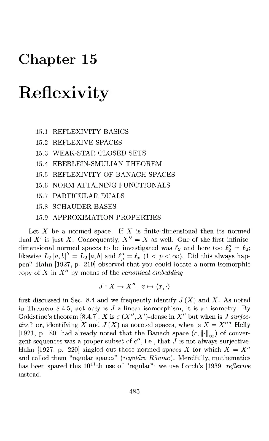 15 Reflexivity