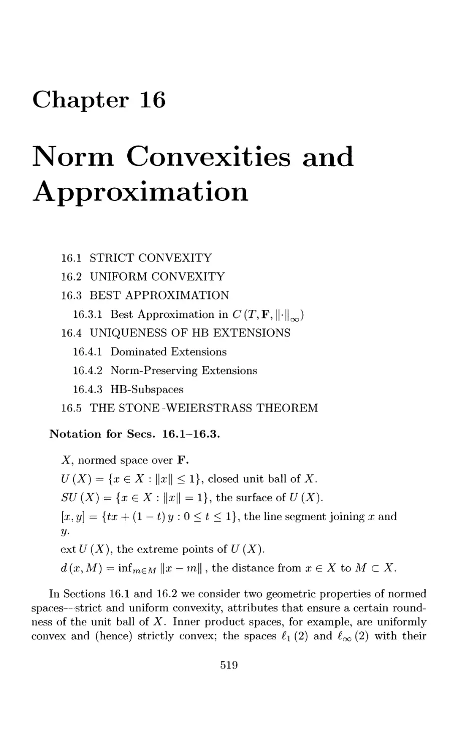 16 Norm Convexities and Approximation