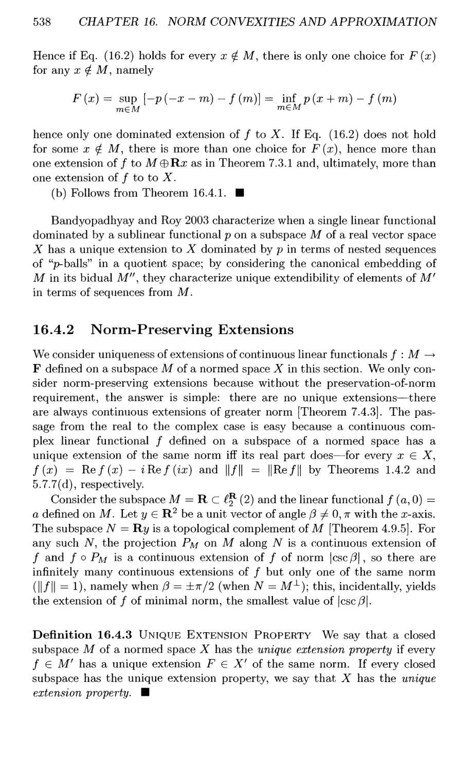 16.4.2 Norm-Preserving Extensions
