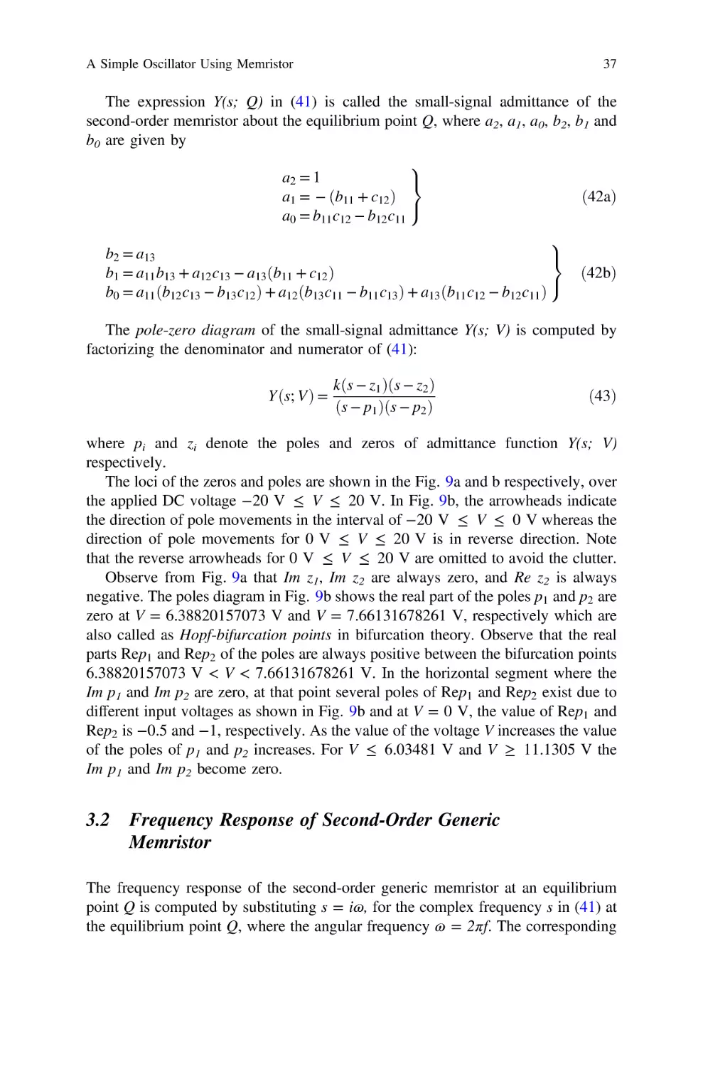 3.2 Frequency Response of Second-Order Generic Memristor