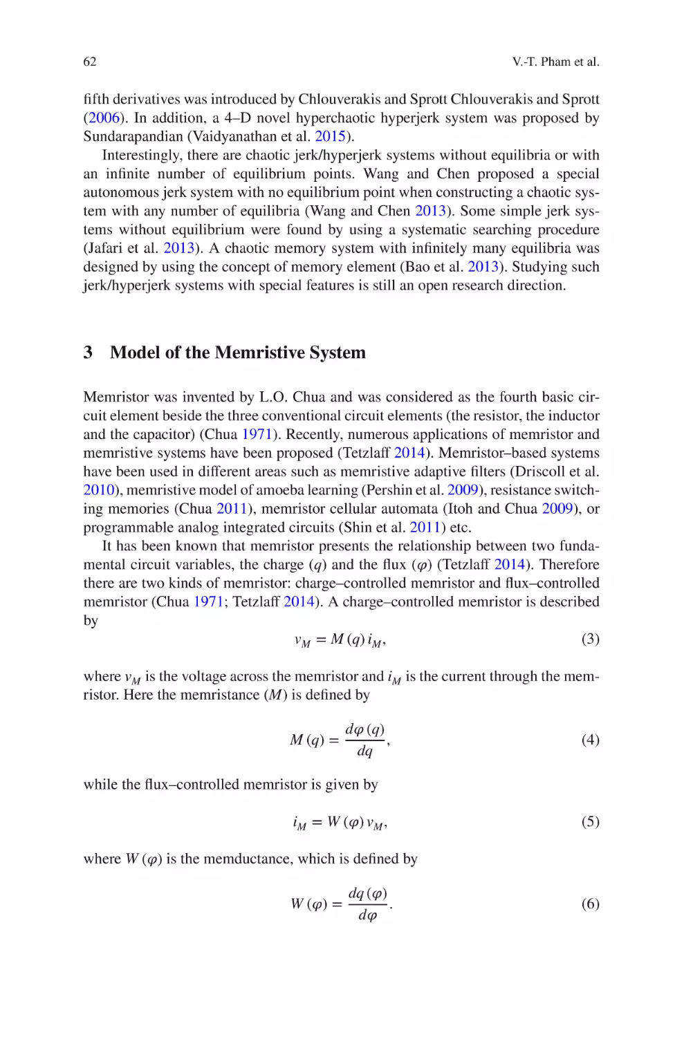 3 Model of the Memristive System